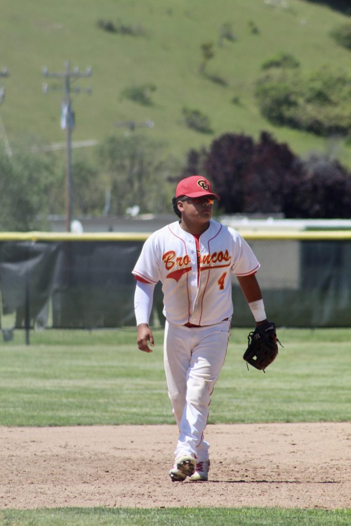 Emilio Pena playing baseball